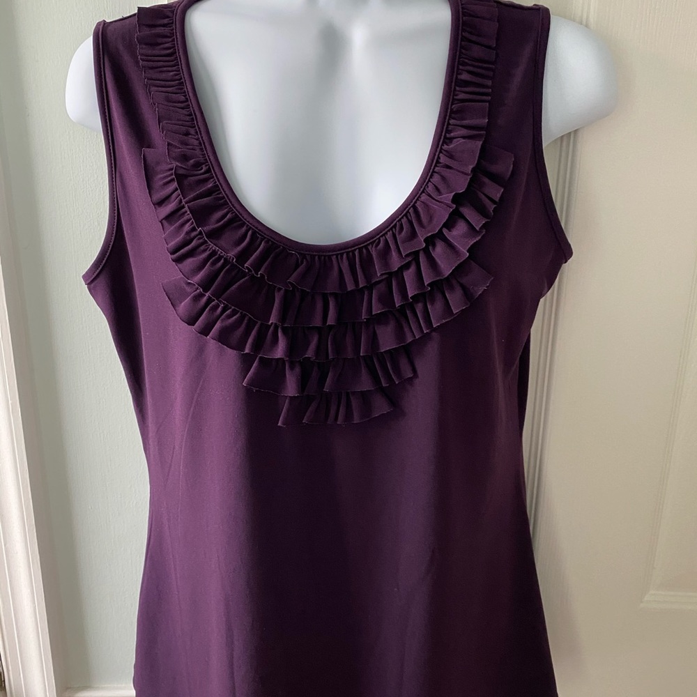 Women scoop neck tank shirt - large